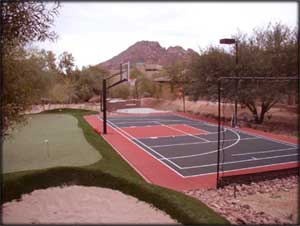 Custom Backyard Court by Rhino Sports
